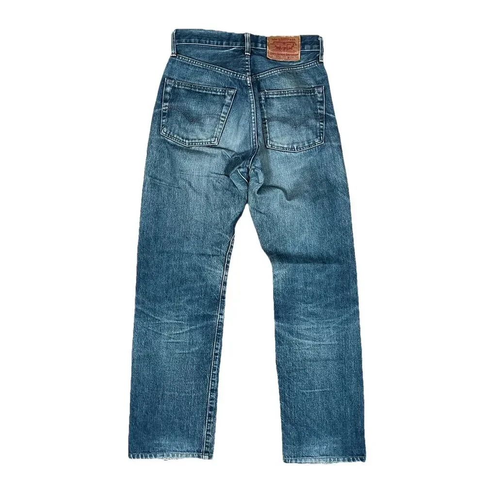 Vintage 90s Levi's 502-XX Selvedge Denim Jeans Big E Red Line Japan Made 28” J22